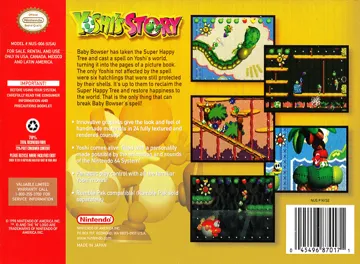 Yoshi's Story (USA) (En,Ja) box cover back